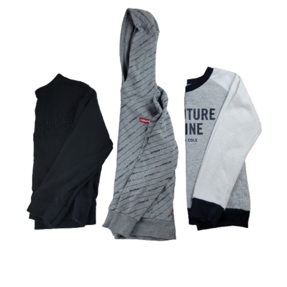 Boys Size 8 Sweatshirt Bundle Levi's Hoodie Gap Star Wars Kenneth Cole Tops